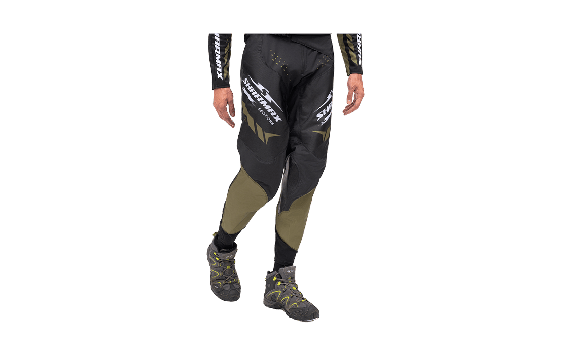 صورة Motorcycle Jersey Khaki-Black 05