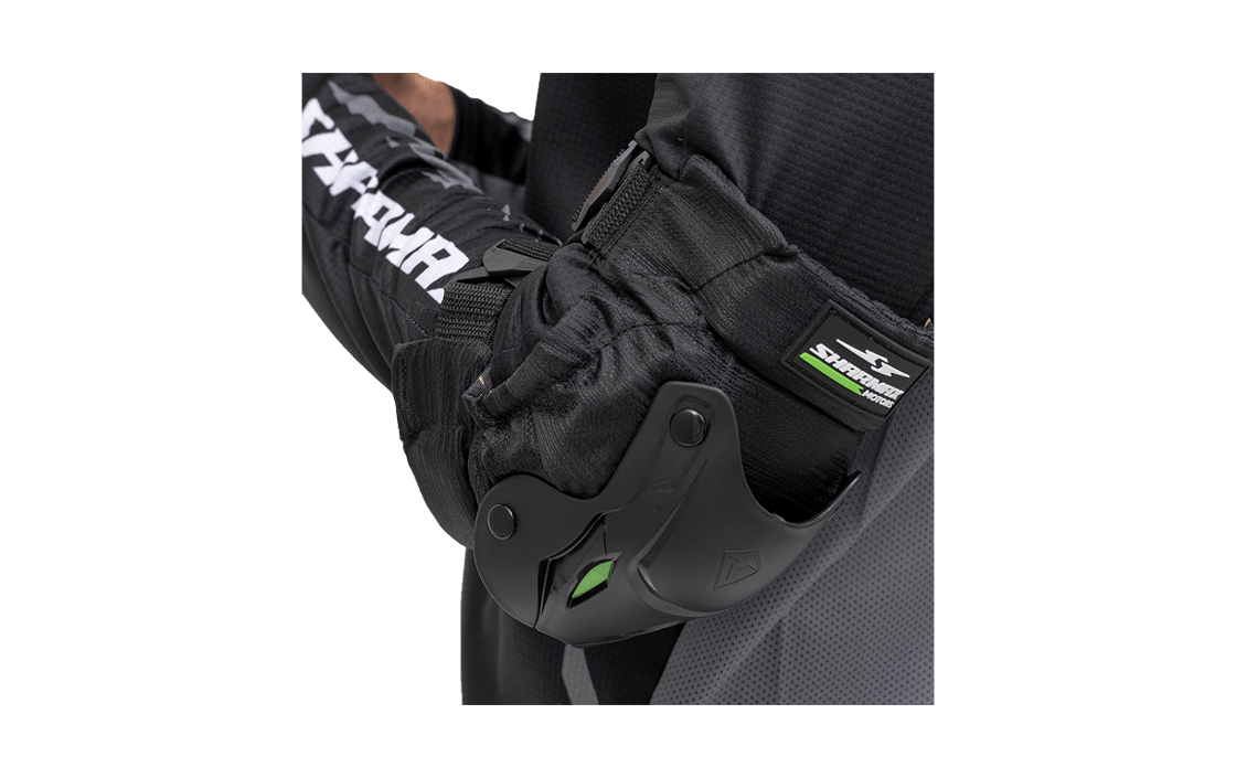 صورة Elbow Pads Black-Green 05