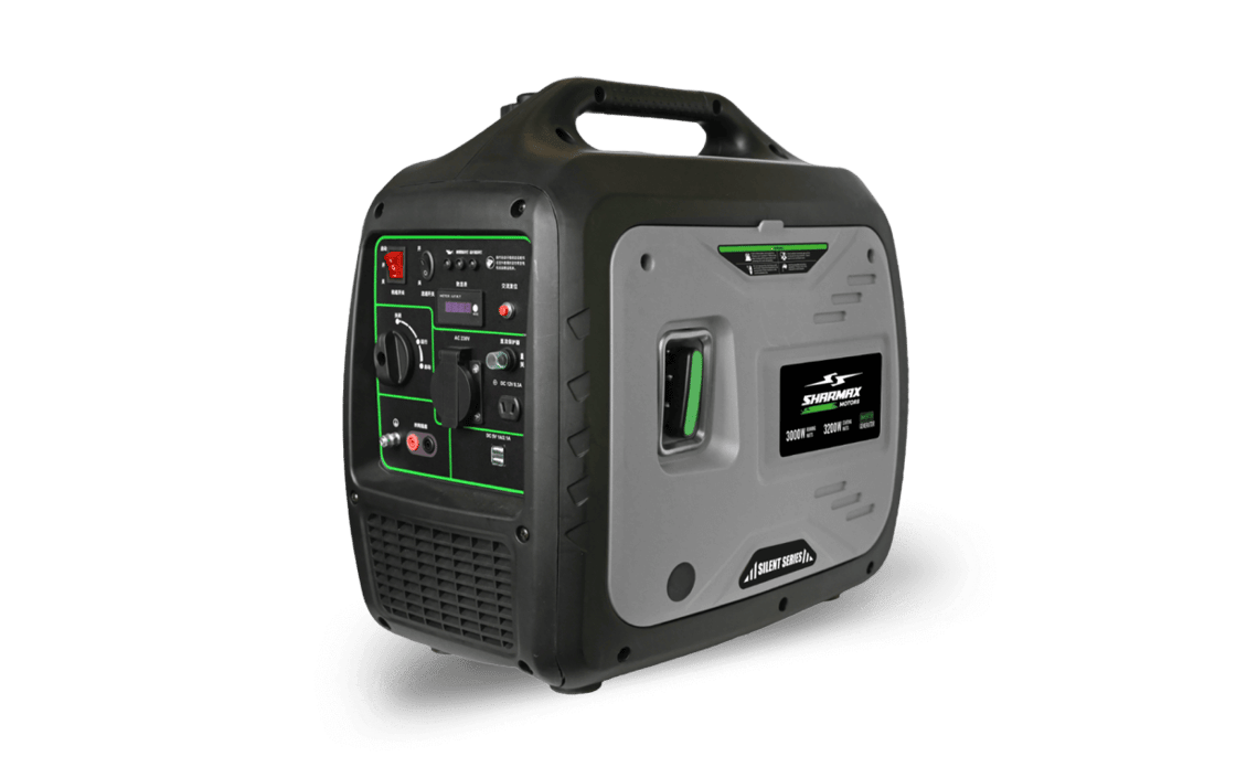 صورة Gasoline Inverter Silent Generator Recoil & Electric Start 3.0KW Gray-Black 03 صورة Gasoline Inverter Silent Generator Recoil & Electric Start 3.0KW Gray-Black 03