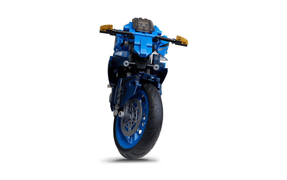 Construction Set Motorcycle Blue image 03