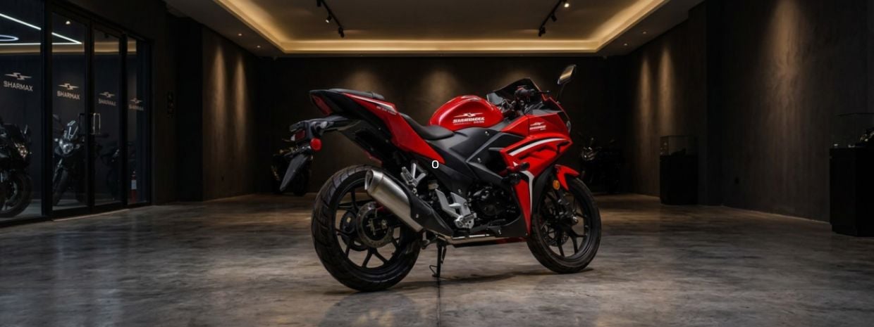 moto económica roja GP 301 latina en tienda de venta