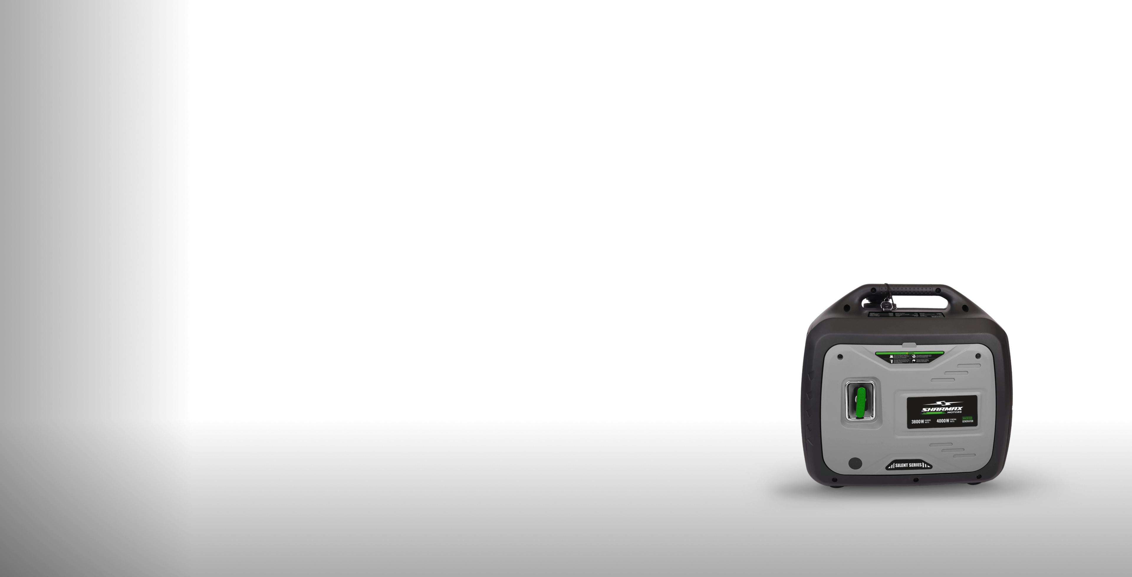 Gasoline Inverter Silent Generator Recoil & Electric Start 3.8KW Gray-Black